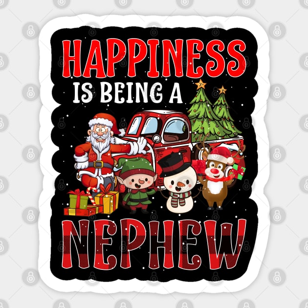 Happiness Is Being A Nephew Christmas Sticker by intelus